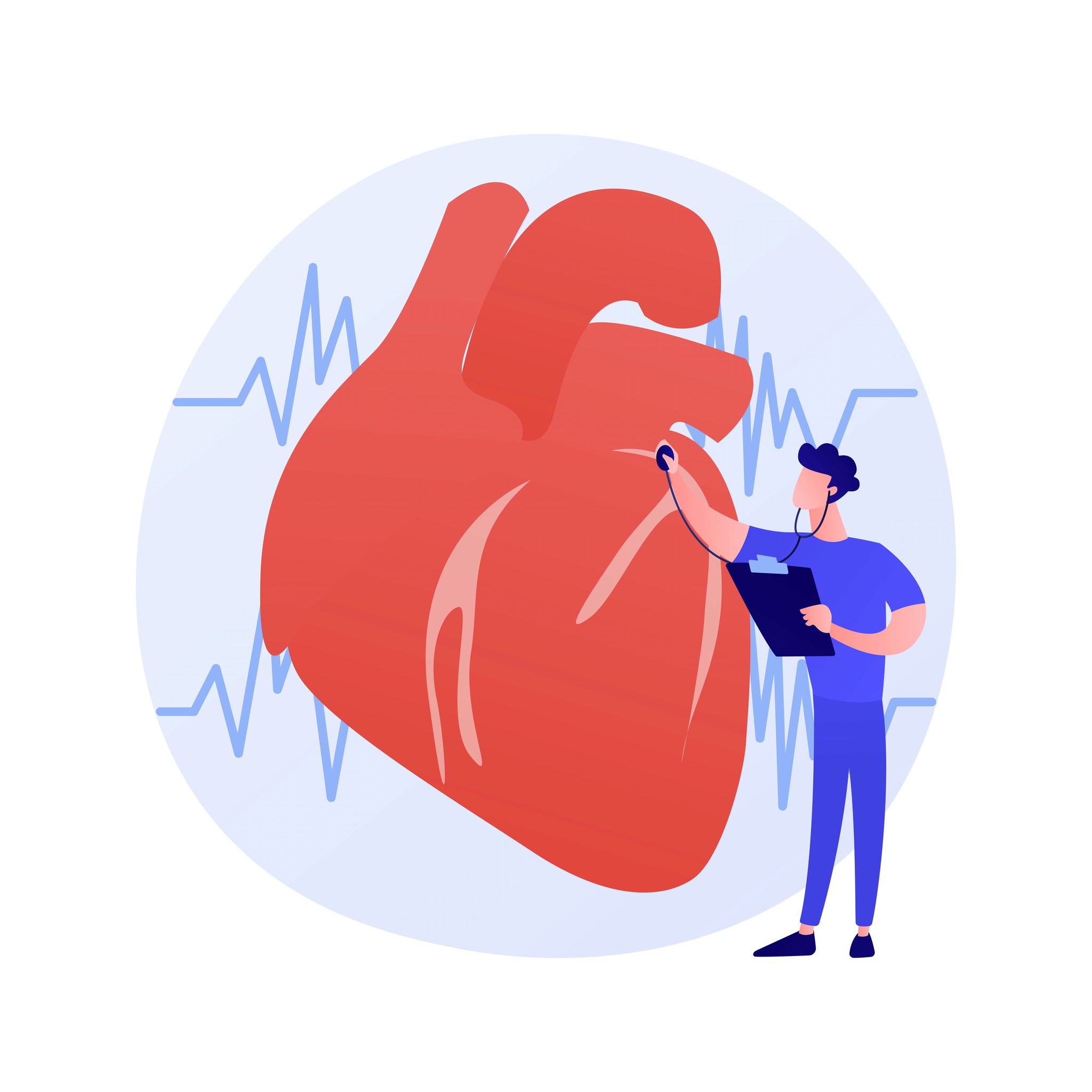 Stock vector image for heart related tests