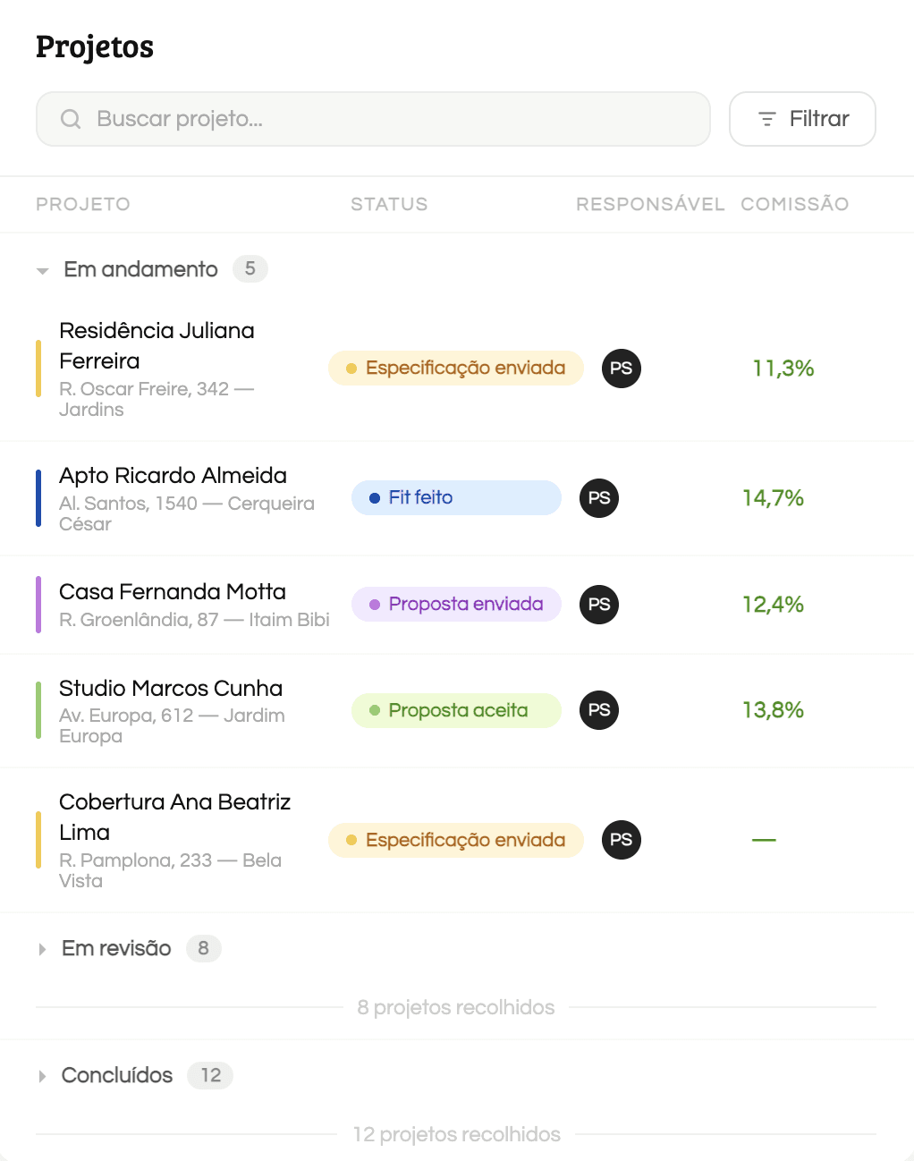 An image of Freelio's project ui