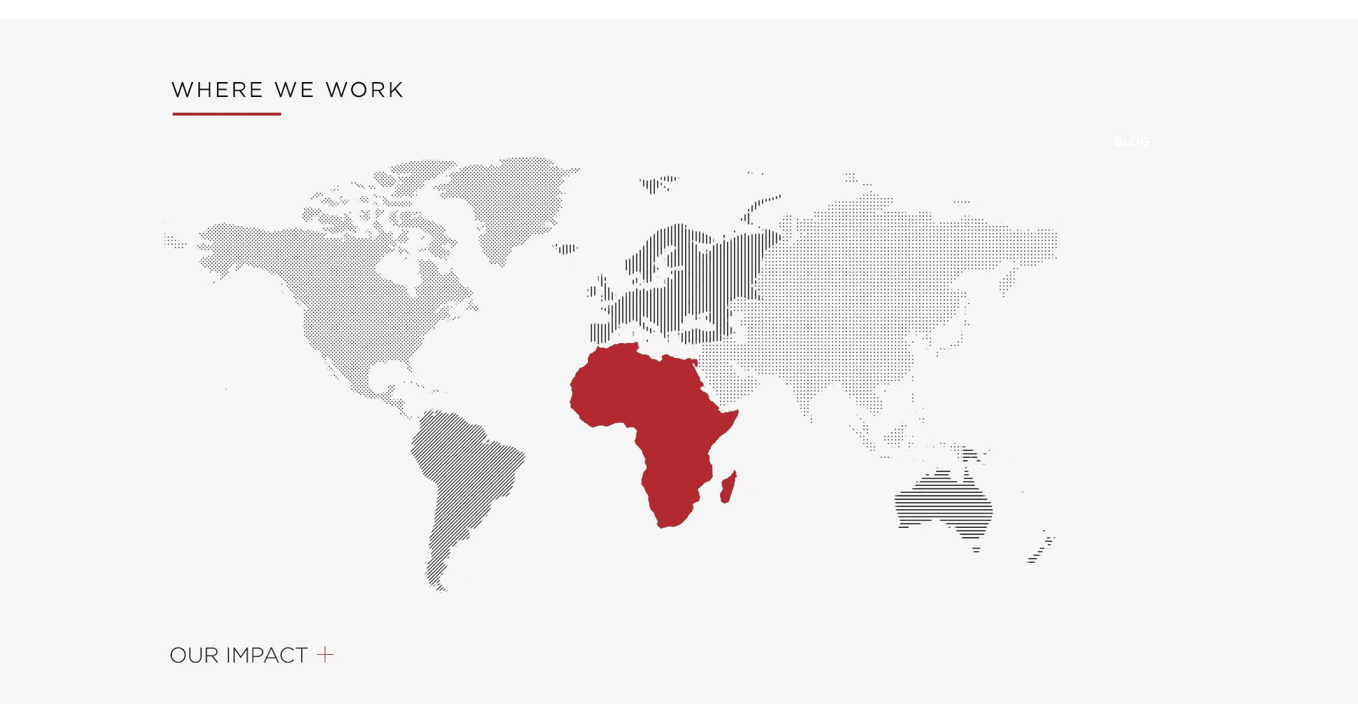 Interactive impact map
