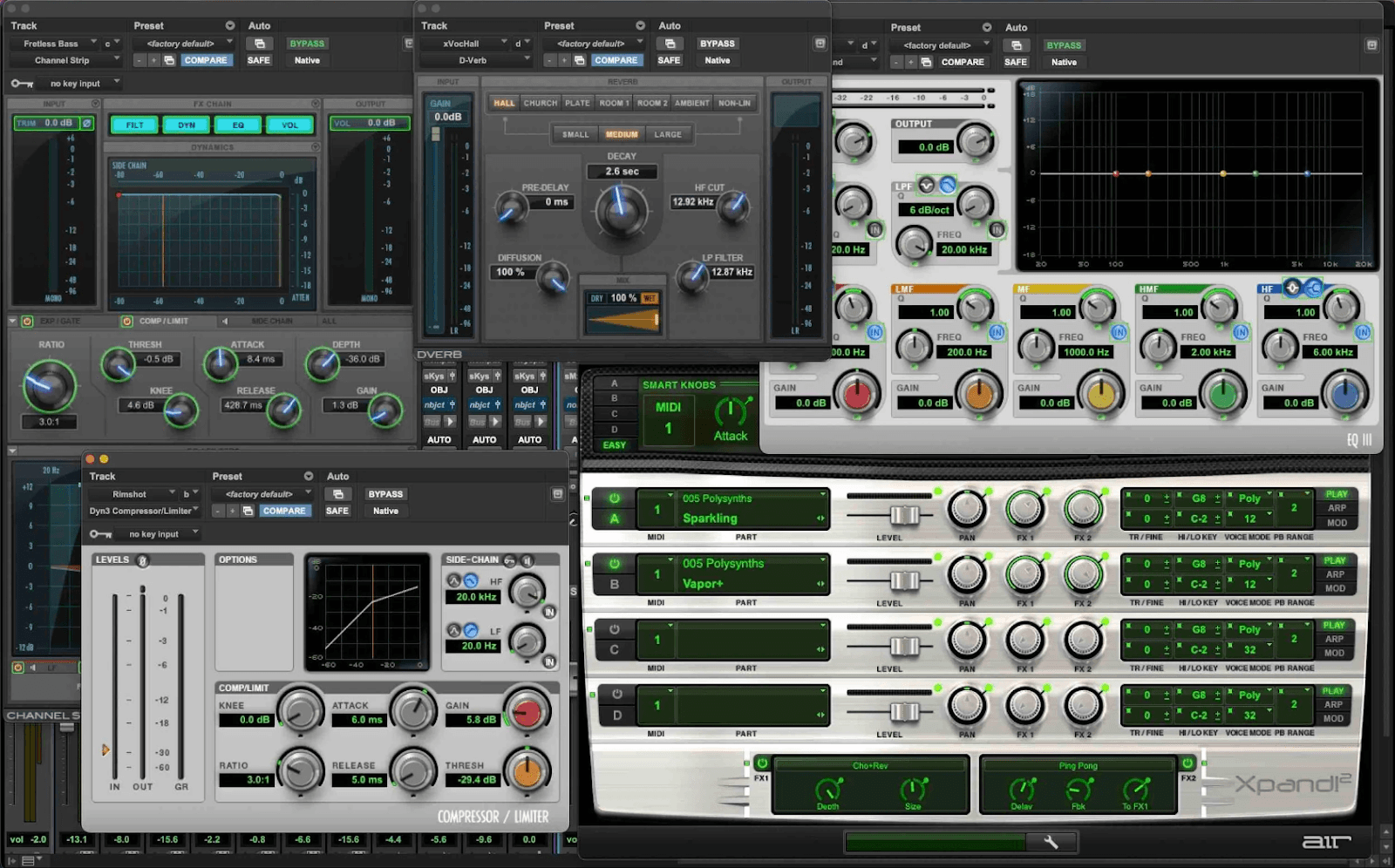 ProTools Intro DAW layout