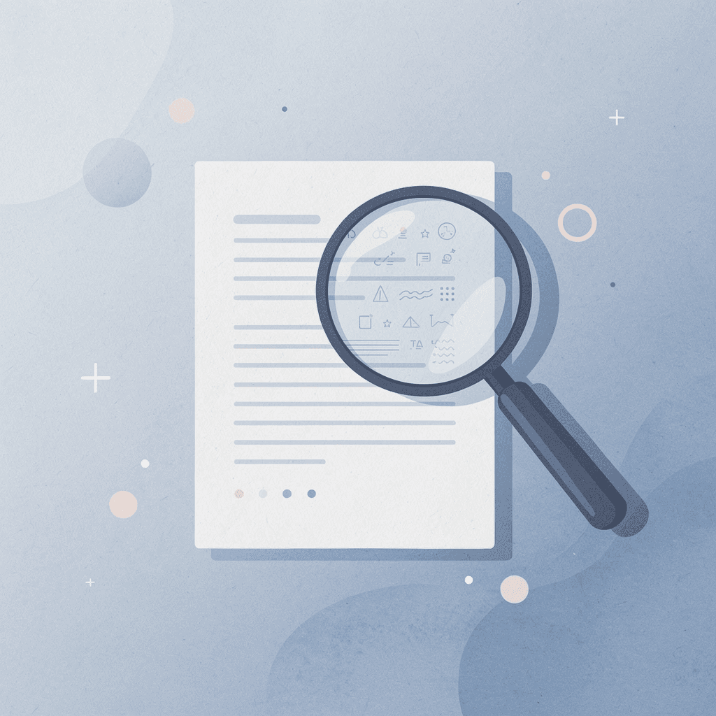 Magnifying glass examining trading firm details beyond surface metrics
