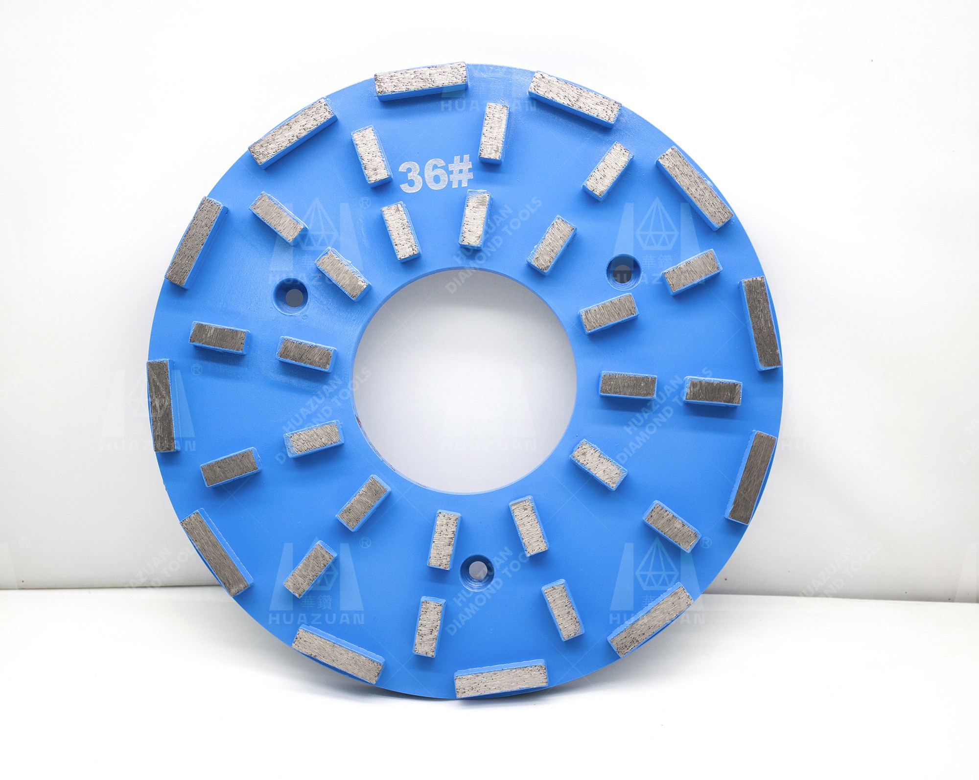 Blue Metal/Resin Bond Grinding Disc with visible grinding segments.