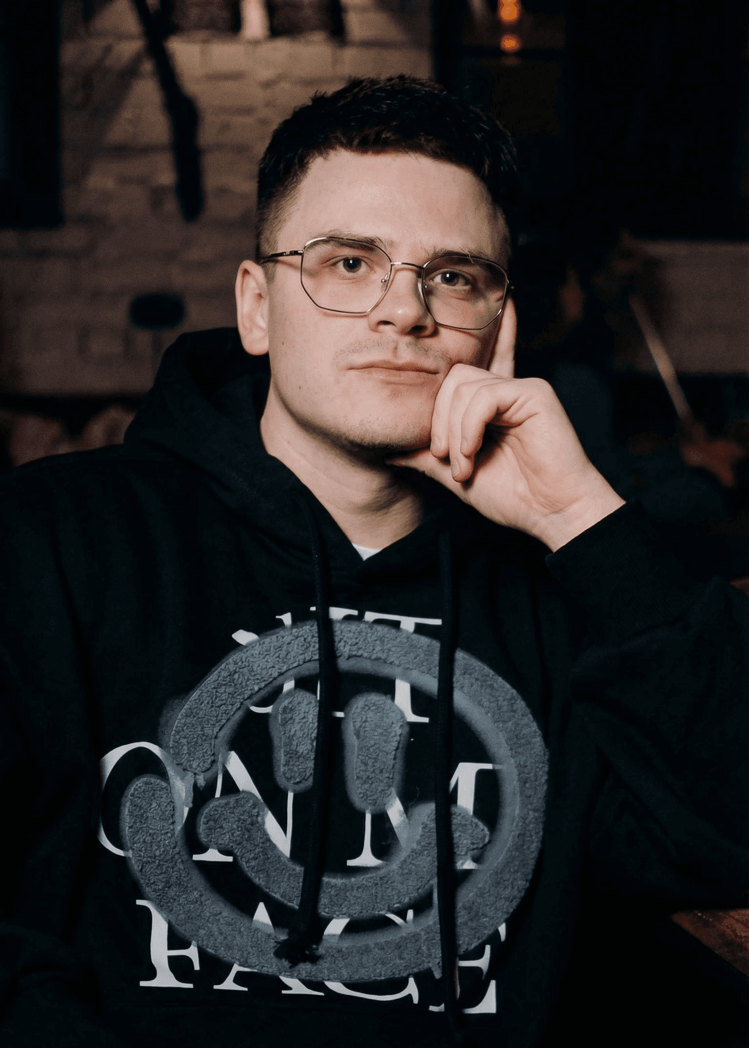 Portrait of portfolio creator – front view