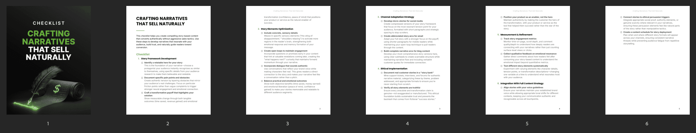 Entrepedia 1757944880025-Crafting-Narratives-That-Sell-Naturally---Checklist