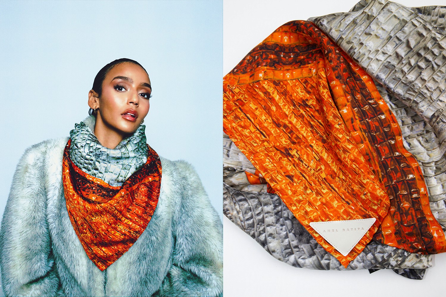 bylauuu-studio-directrice-artistique-shooting-orange-carré-de-soie