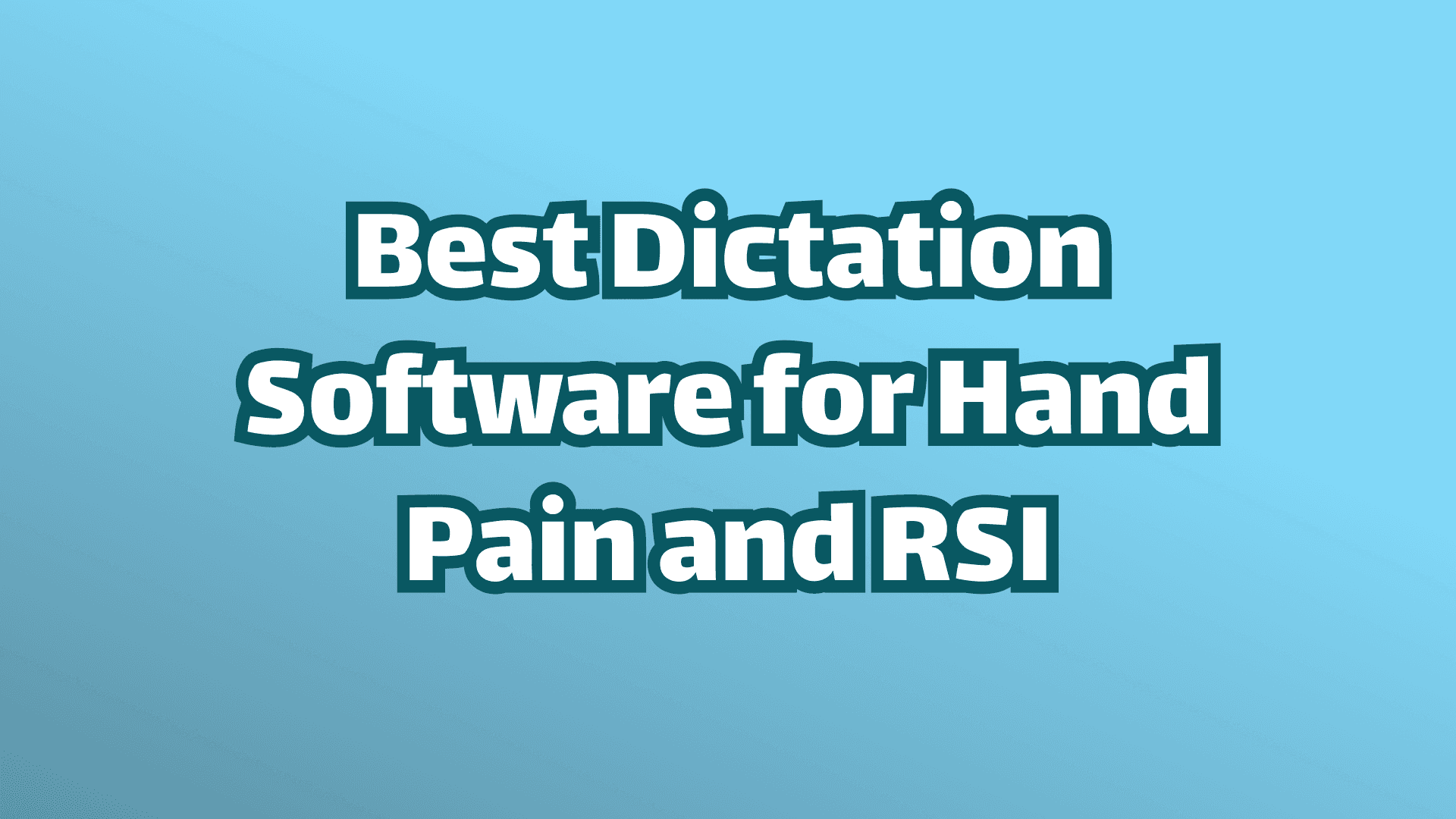 Titelbild, beste Spracherkennungssoftware bei Handschmerzen und RSI.