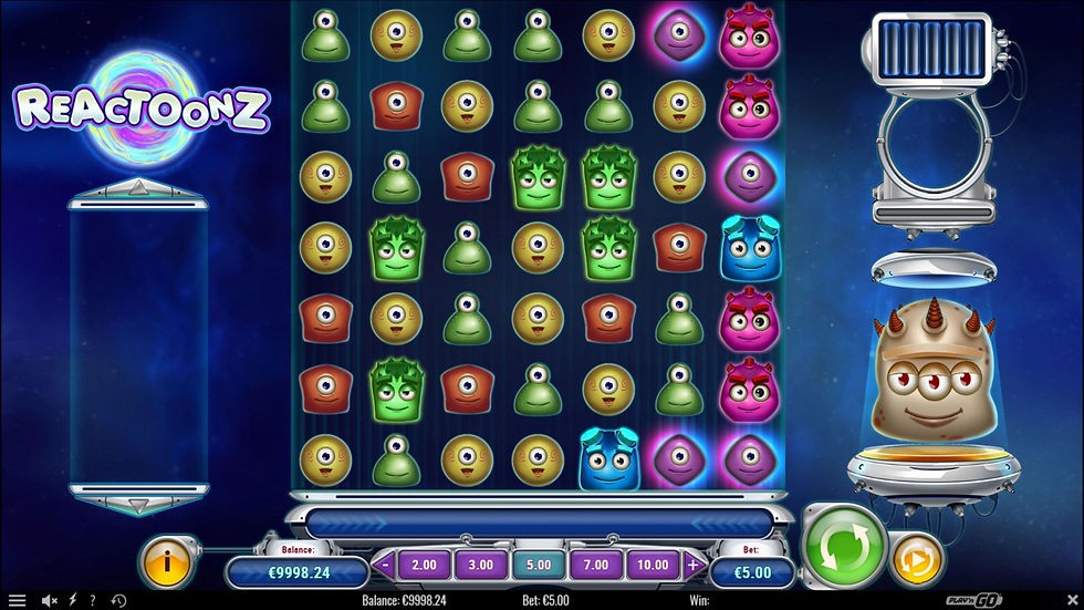 Reactoonz - capture officielle Play'n GO