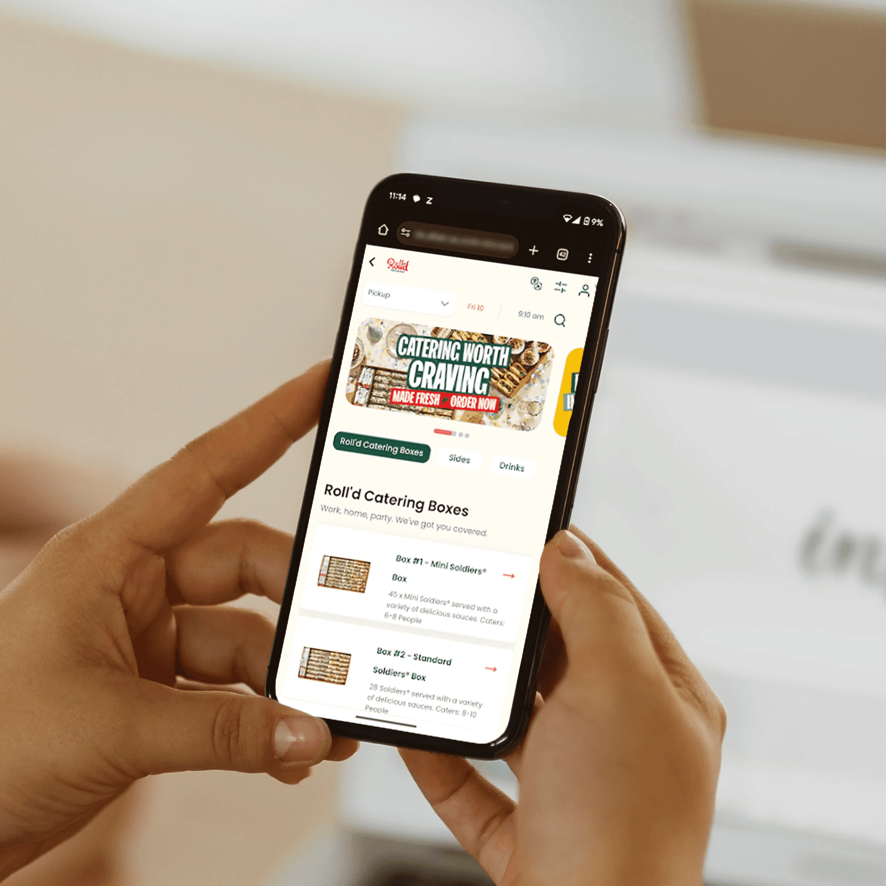 customer use digital ordering system from orderup
