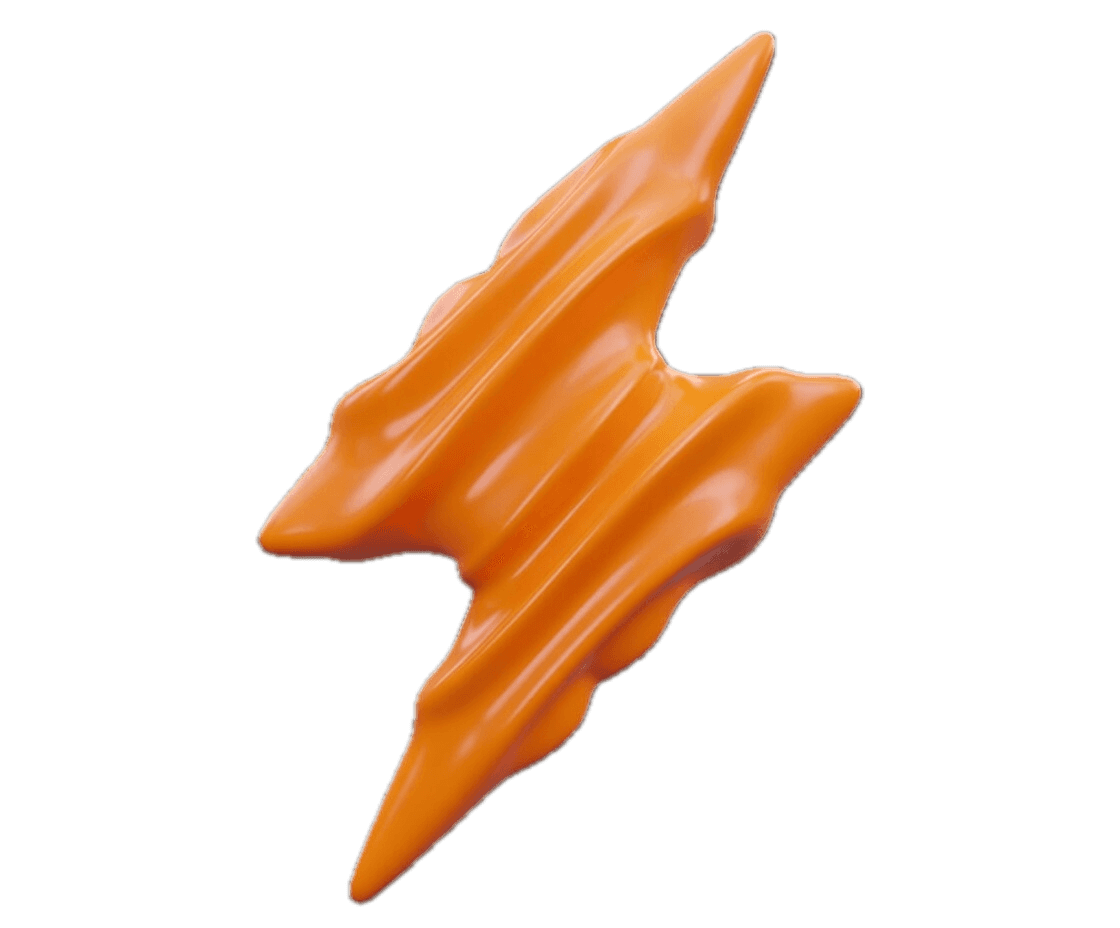 A vibrant, glossy purple 3D abstract shape with swirling, wavy surfaces, resembling a twisted, smooth sculpture, floating against a plain backdrop.