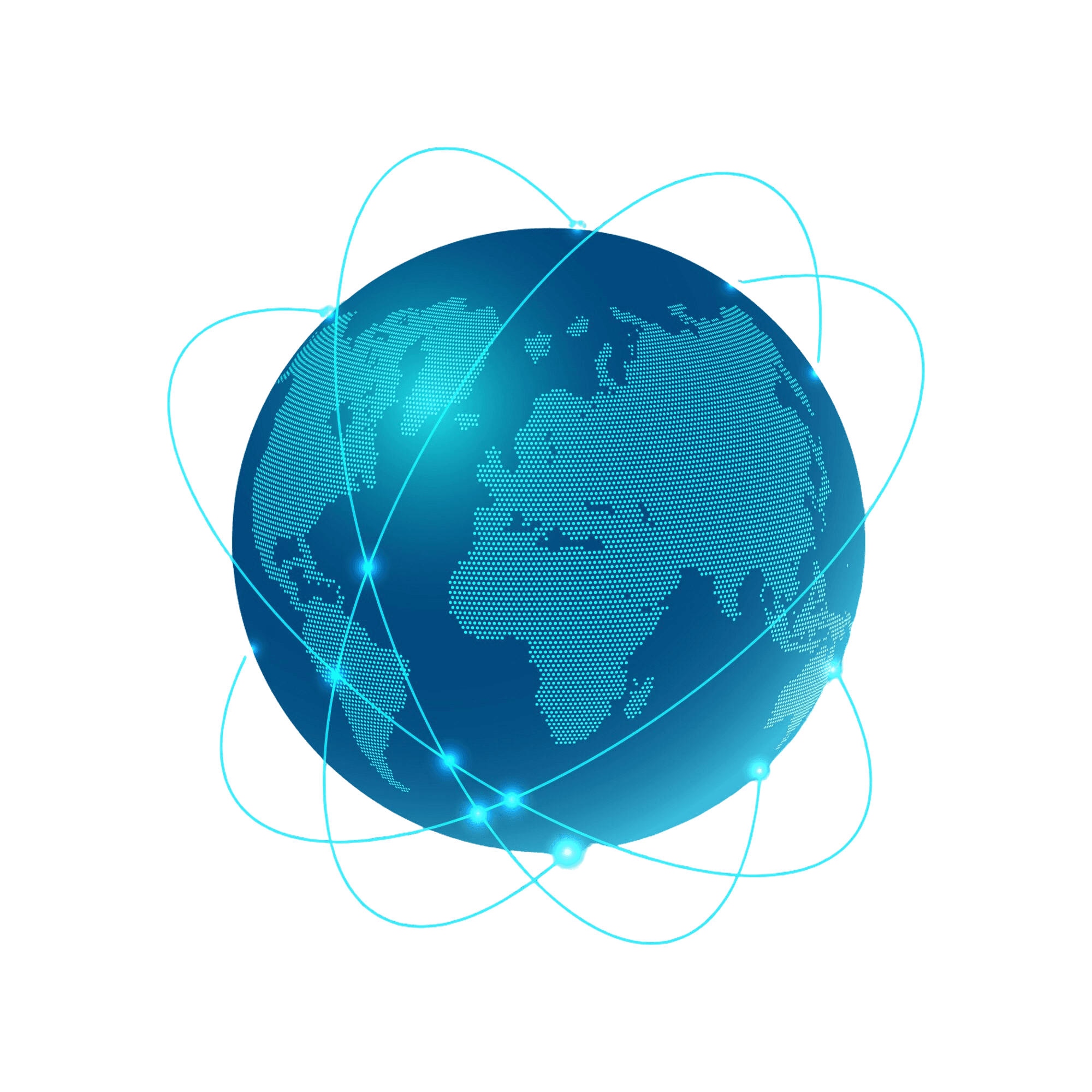Connected global healthcare illustration