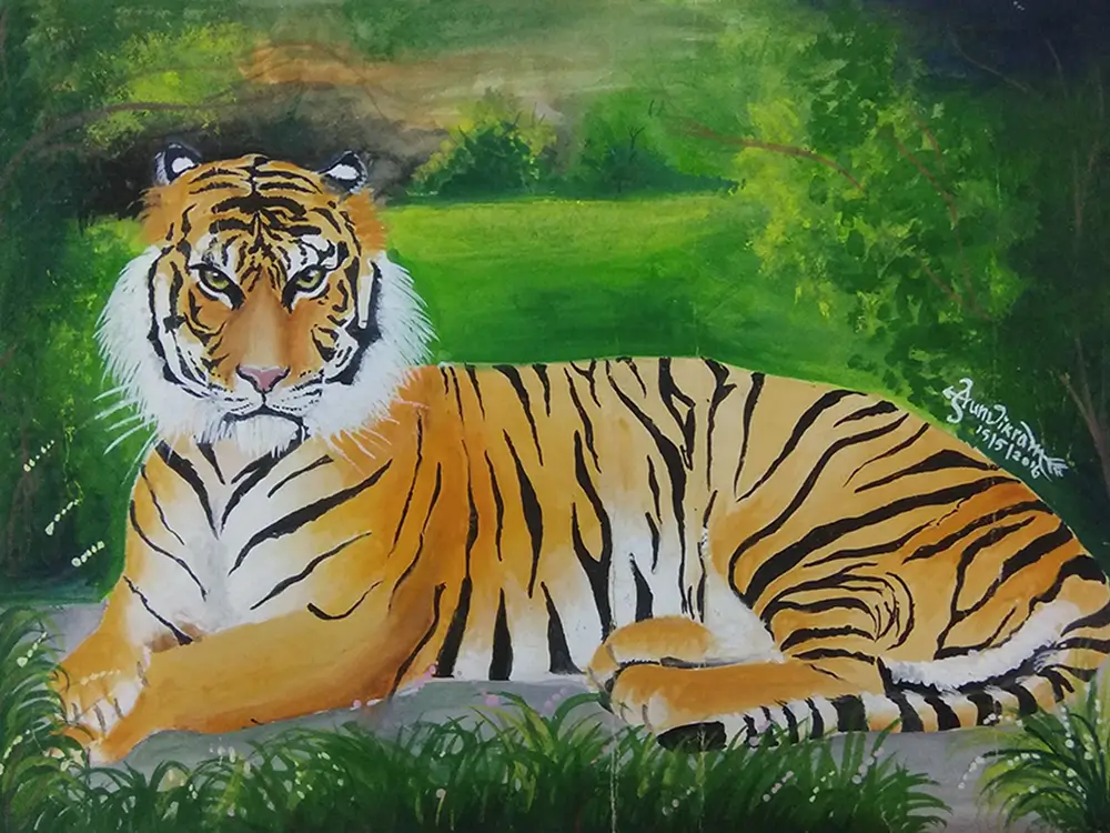 tiger painting