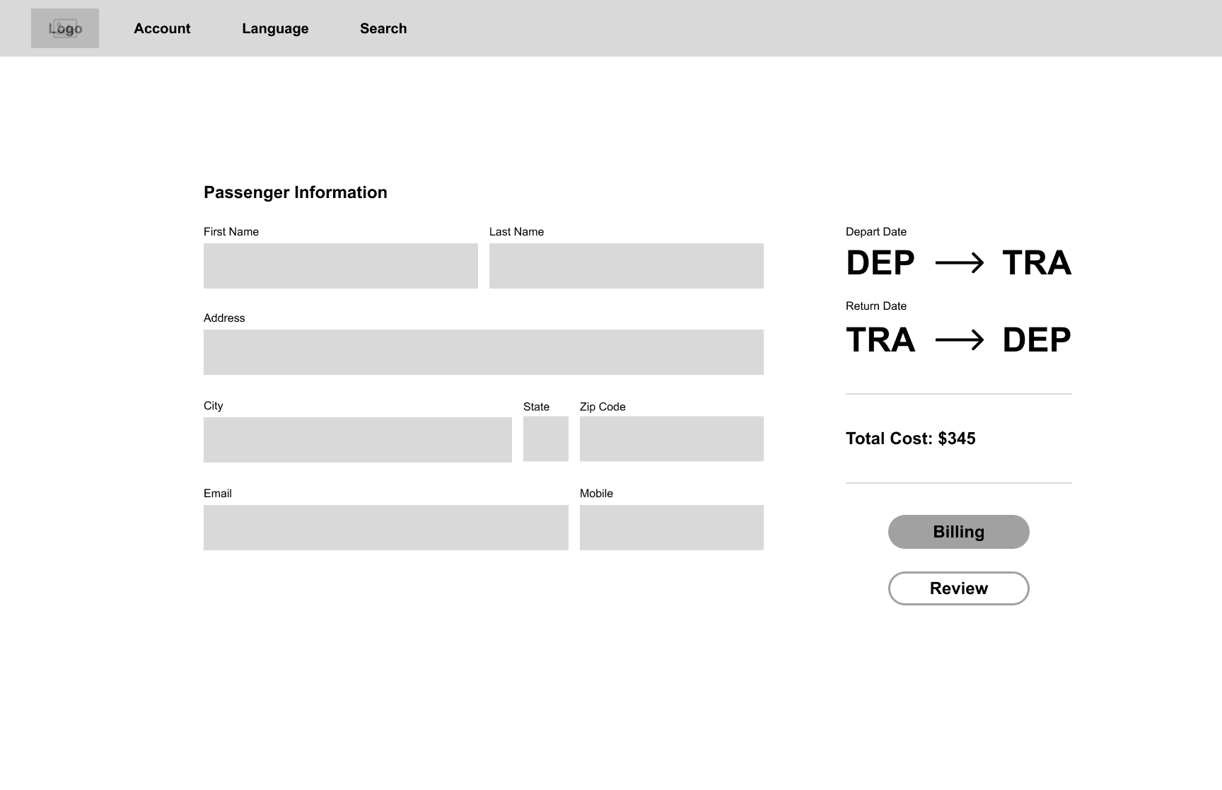 Design system page for colors.