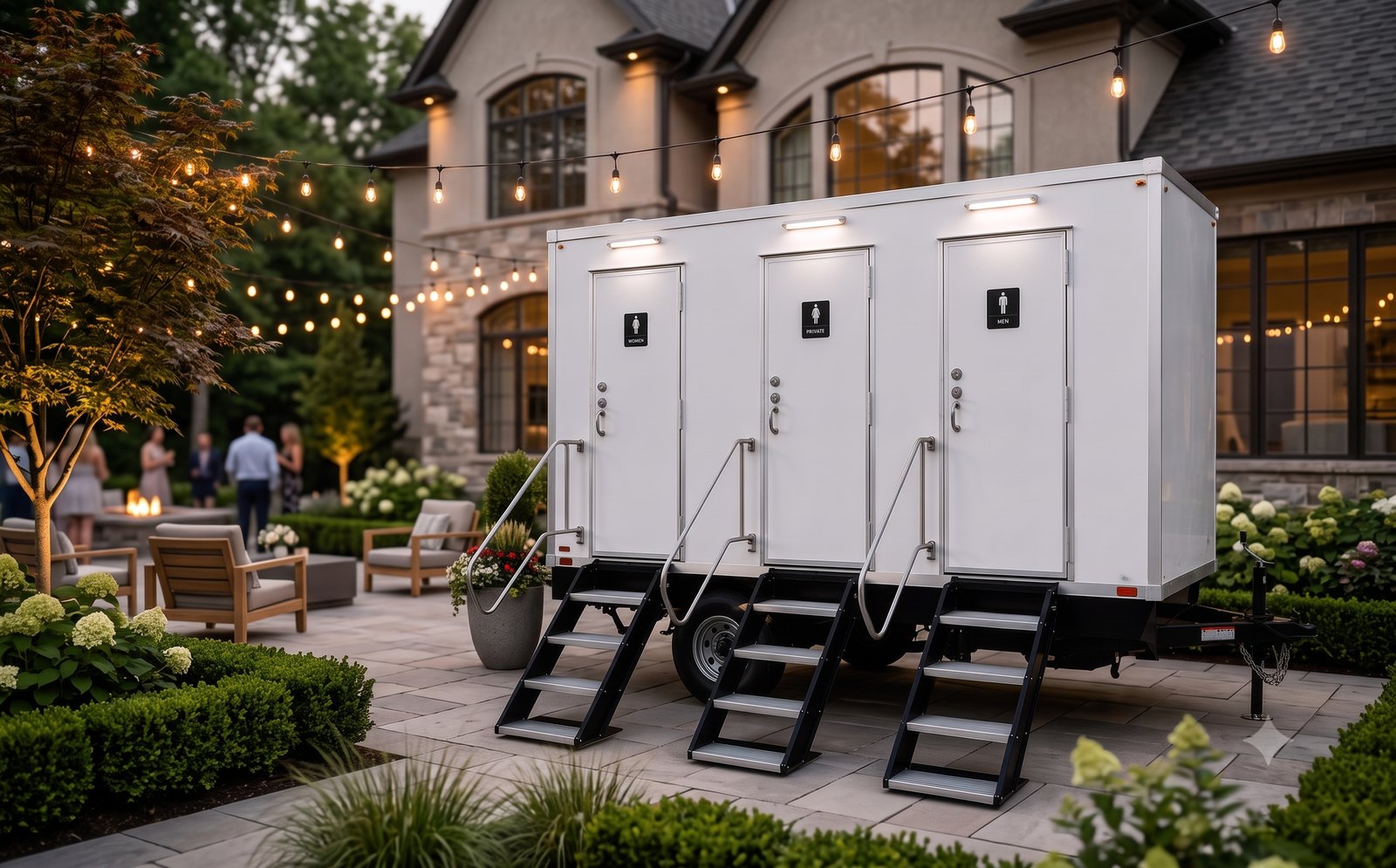 Bespoke luxury restroom trailer