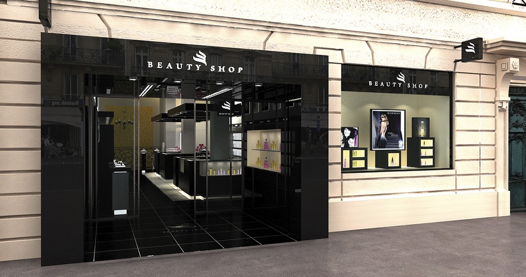 Façade Beauty shop 3D projet
