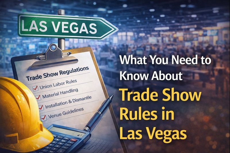 Overview of trade show rules in Las Vegas covering labor regulations, venue requirements, and exhibit installation guidelines