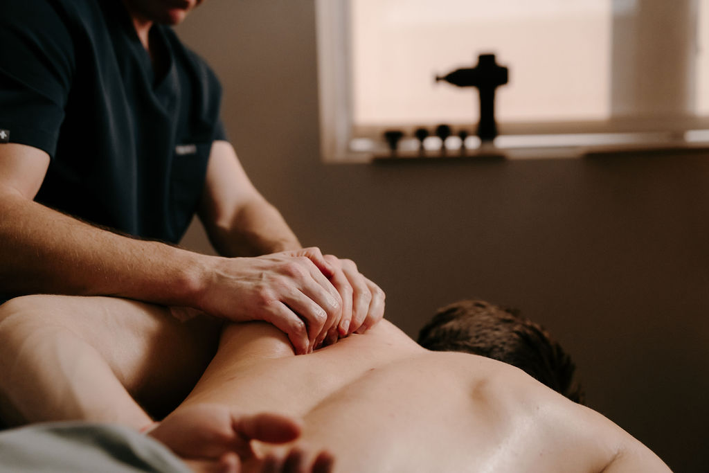 Image of back massage therapy
