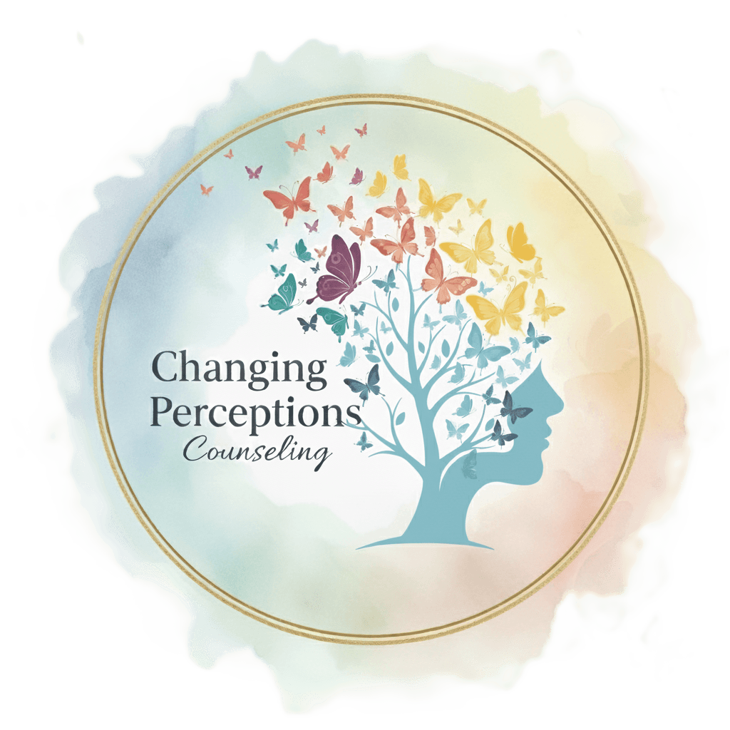 Chaning Perceptions Counseling Logo - Metamorphosis of Thought