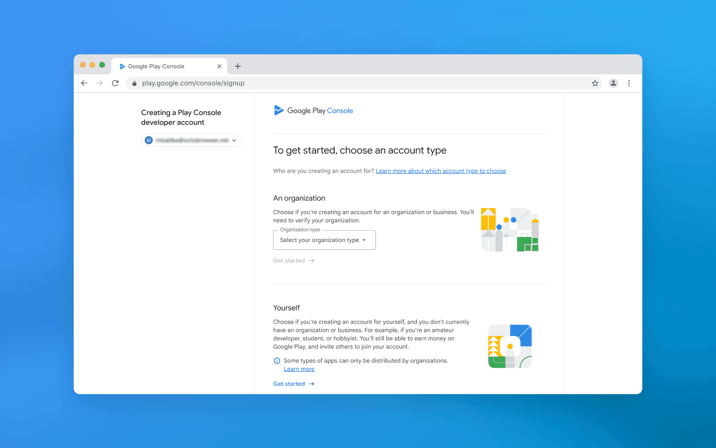 How to create multiple Google Play developer accounts