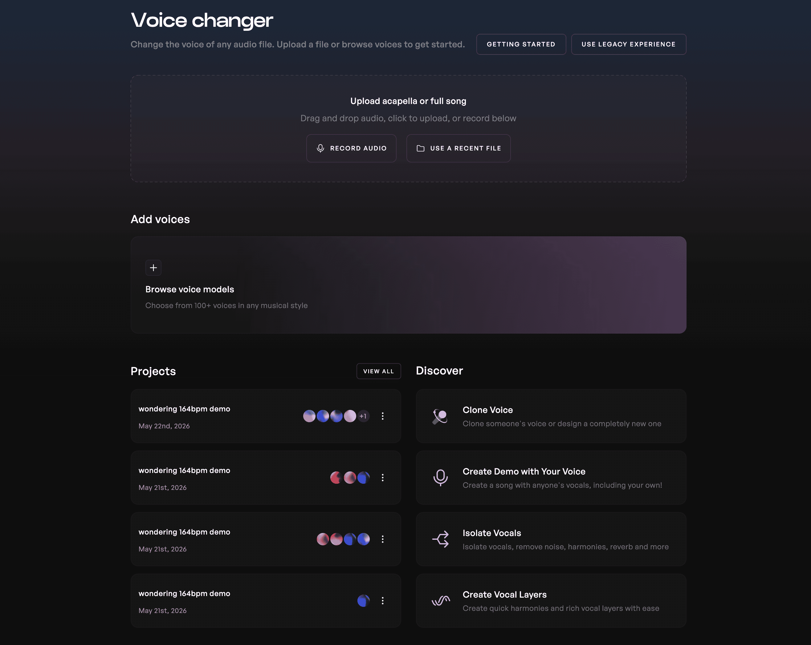 Image of Kits Voice Changer page