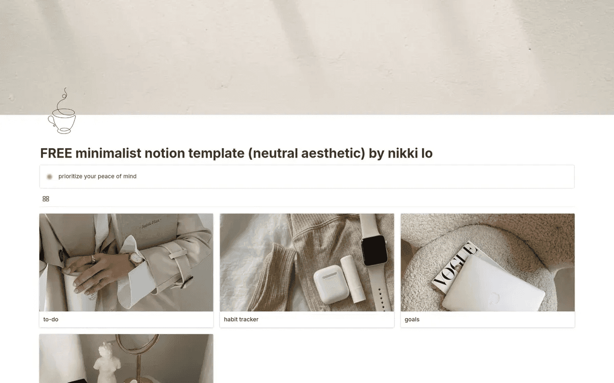 Best Free Aesthetic Notion Templates