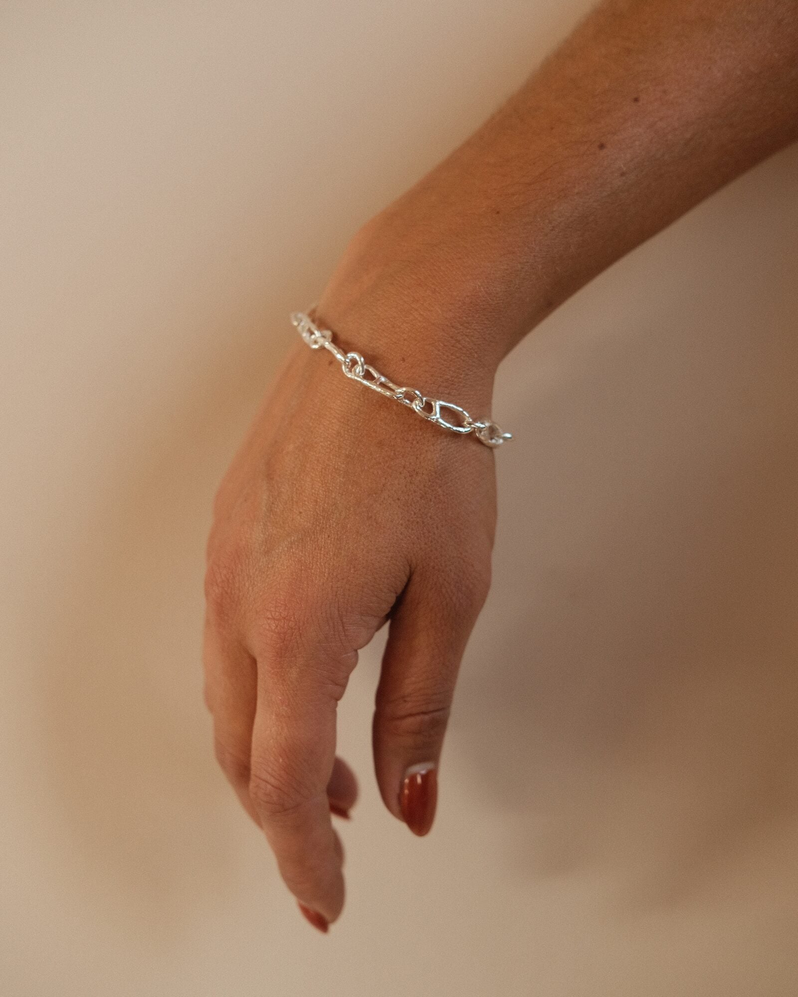 Korza Bracelet Silver, worn
