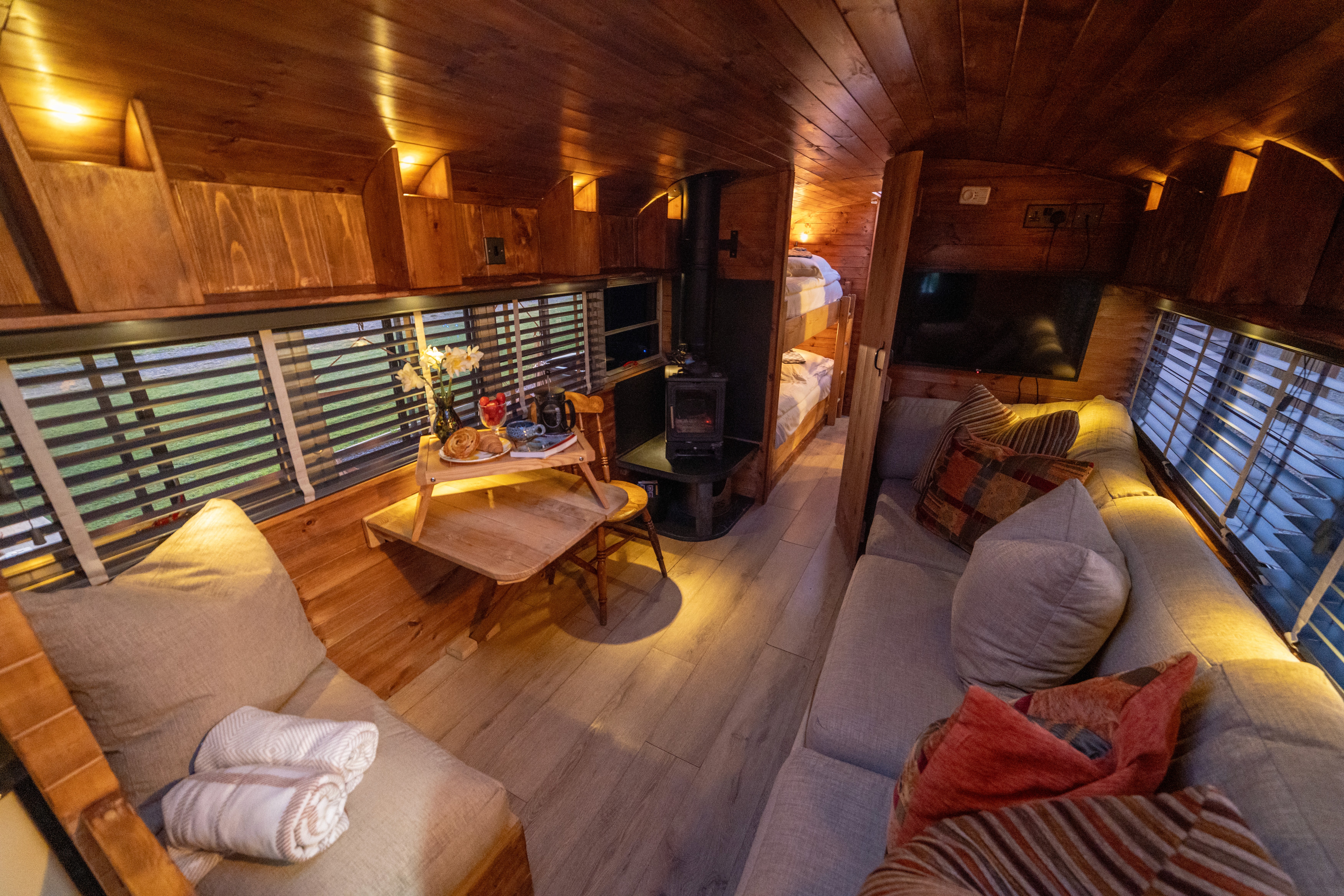 American School Bus Interior