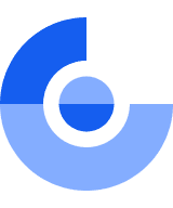 A stylized 'g' logo in blue and white, centered against a neutral backdrop.