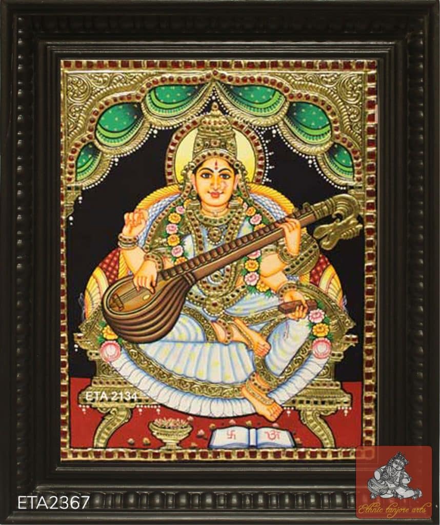 Saraswati Tanjore Painting