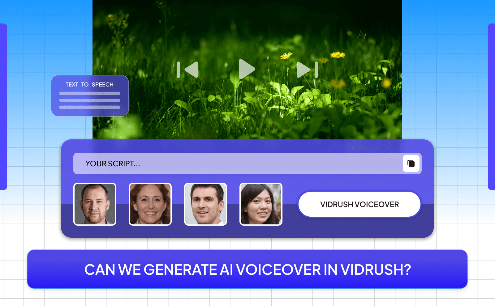 Can we generate AI Voiceover in VidRush_