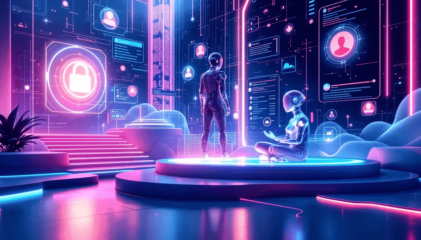 Influenceurs IA partageant des astuces sur Instagram.