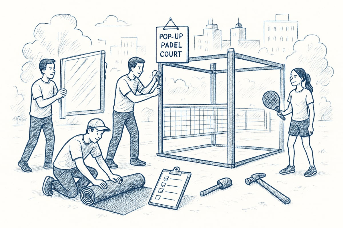 Step-by-Step: Setting Up Your Pop Up Padel Court