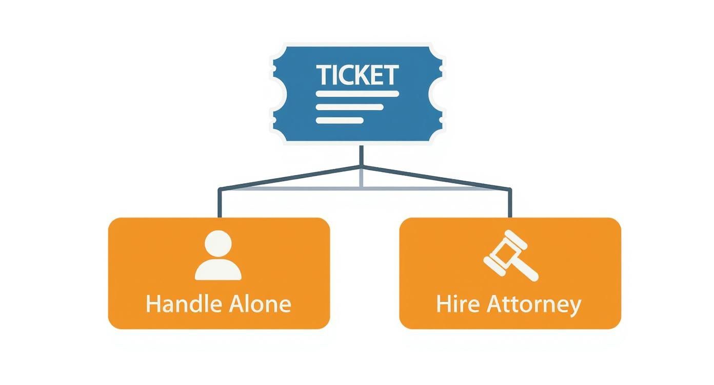 Infographic about traffic ticket attorney