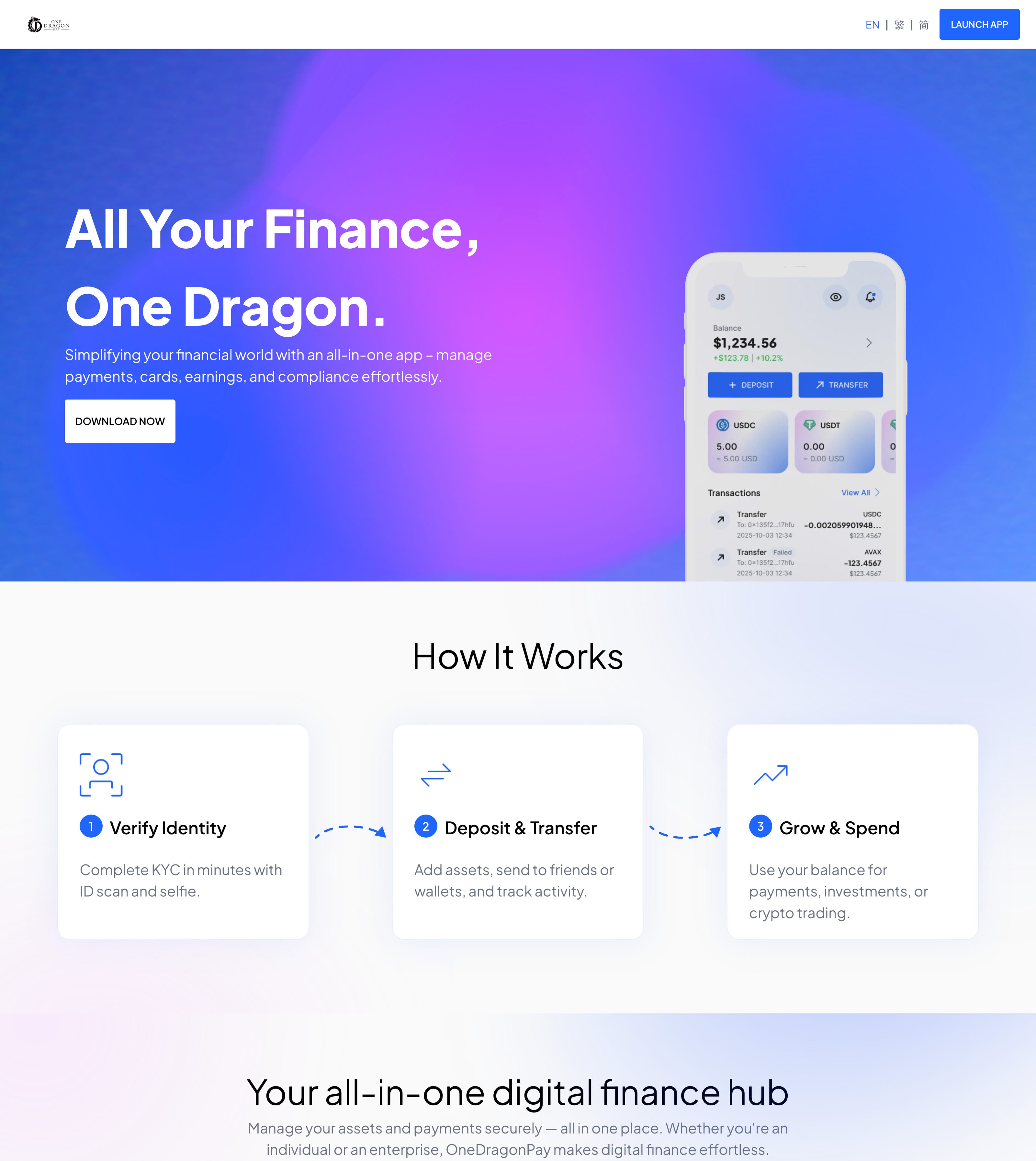 Bespoke digital payment platform design and custom HTML/CSS development by Studio Eden.