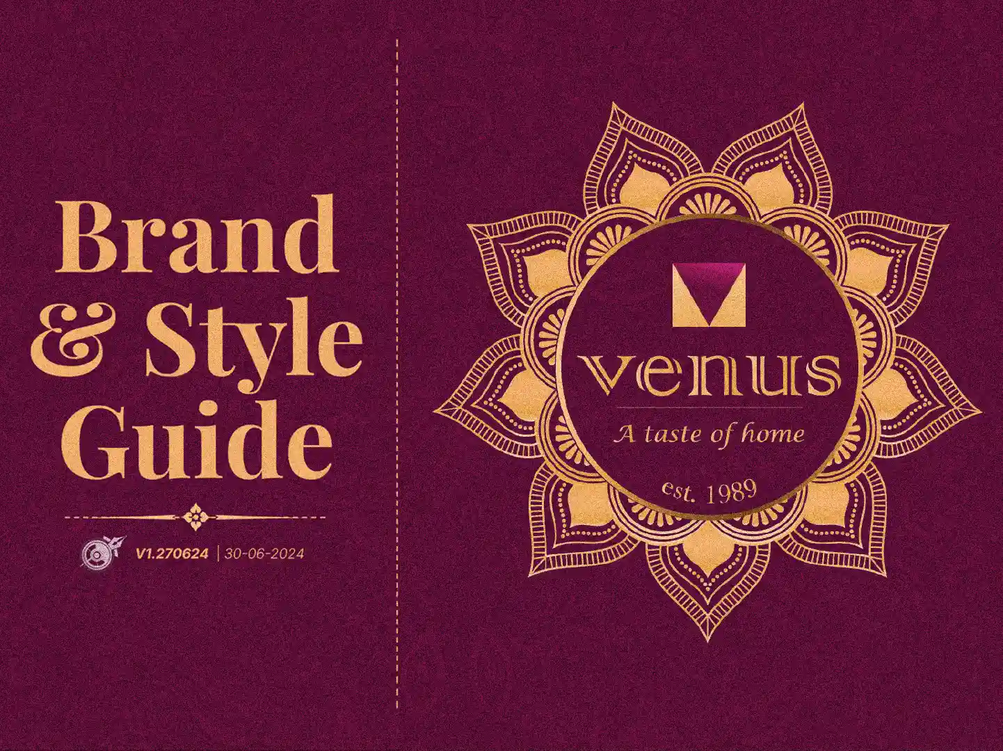 venus restaurant dubai brand guidelines