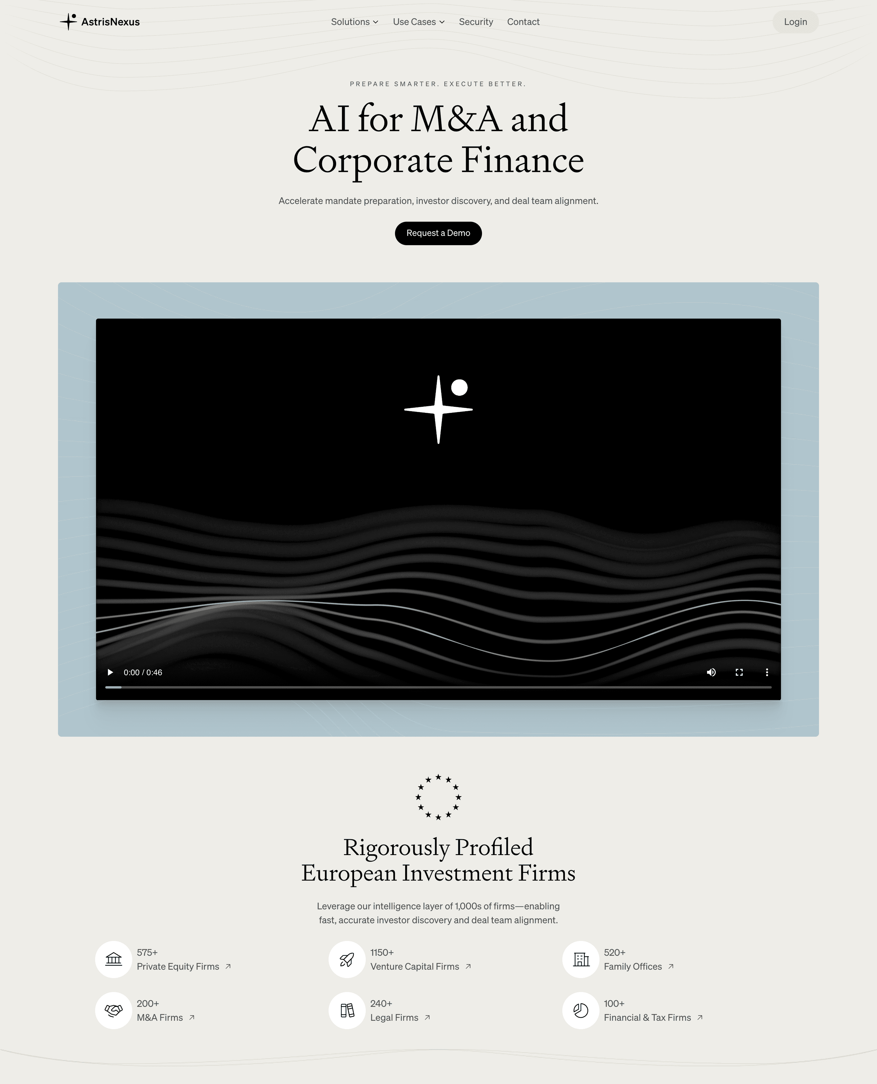 AstrisNexus homepage