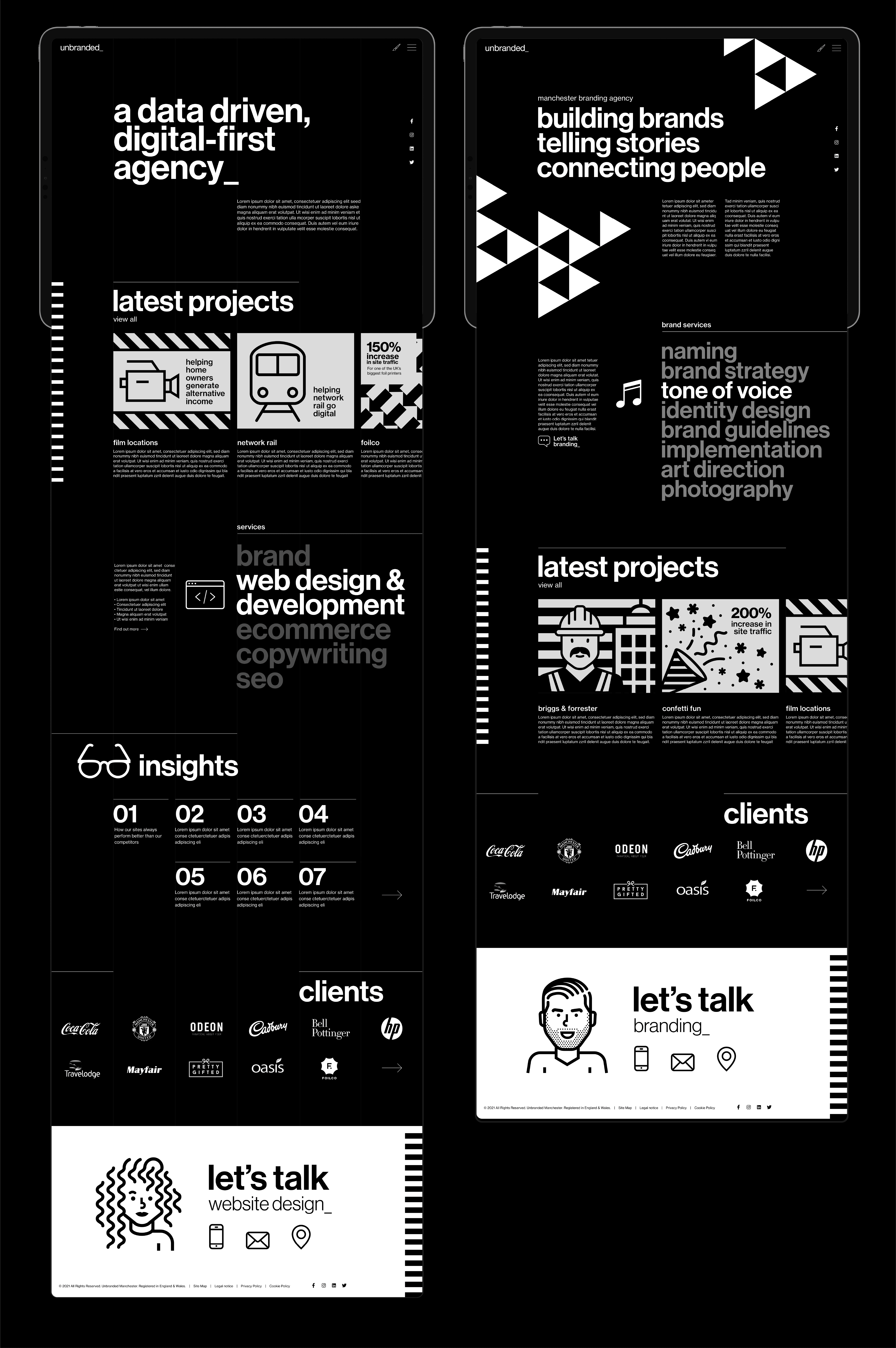 Unbranded branding and website