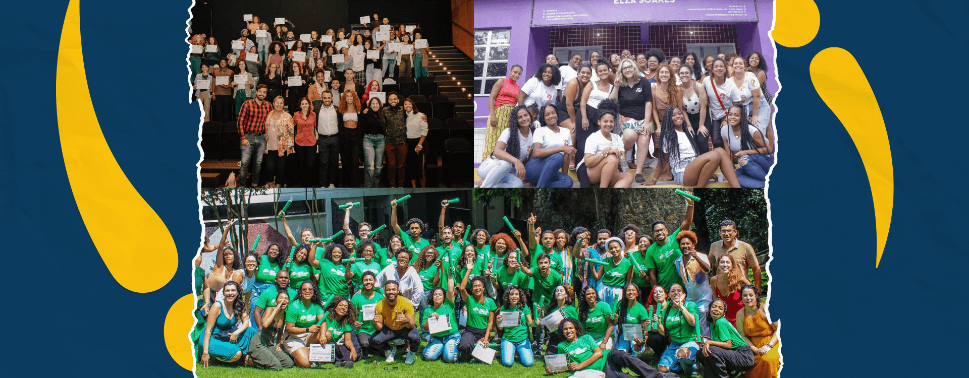 Foto de um grupo de jovens