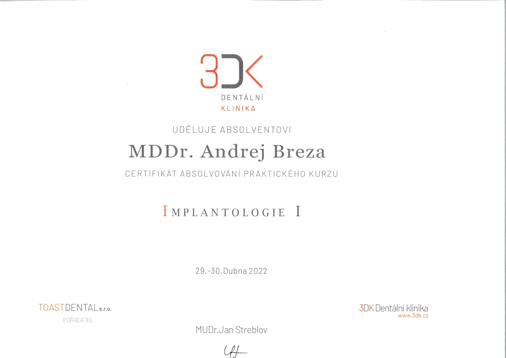 Andrej Breza - Implantologie I