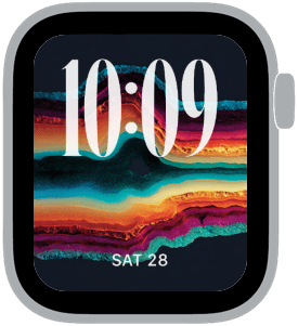 A selection from the Spectrum Strata Apple Watch face collection