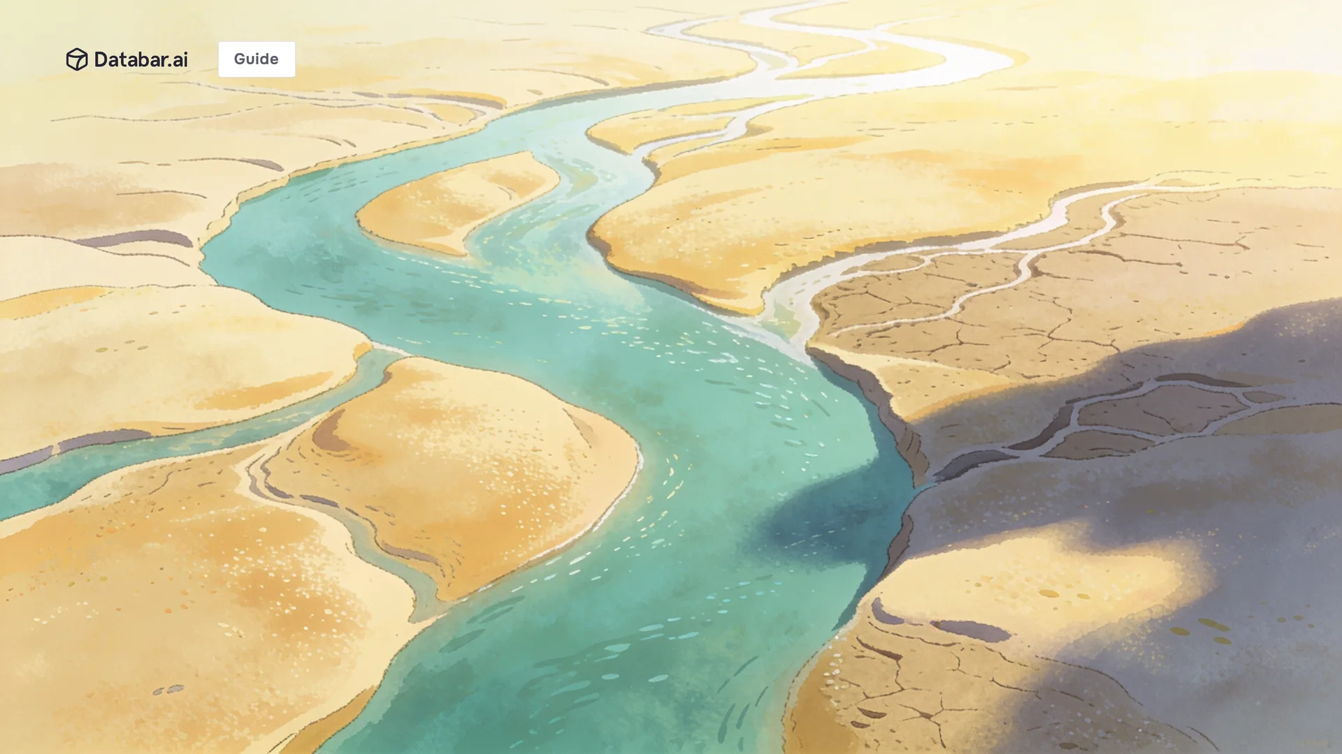 Illustration of a braided river delta at first light whose main channel has shifted to a fresh course — GTM Trends 2026: What is Really Changing in B2B Go-to-Market