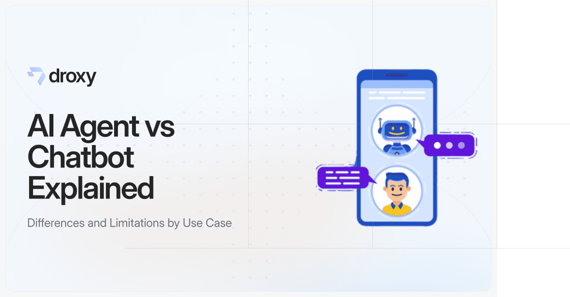 AI Agent vs Chatbot Explained - Droxy AI