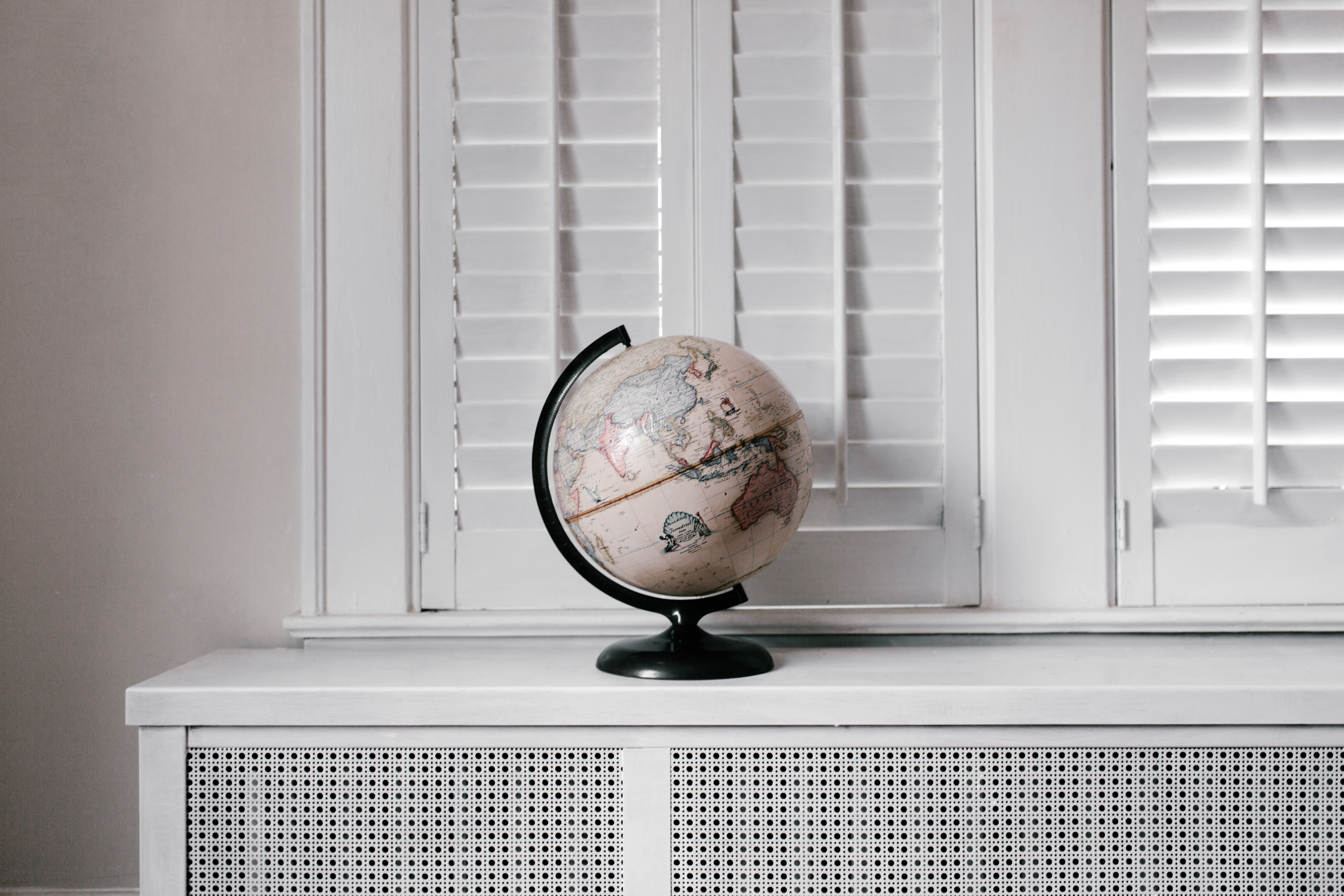 globe on a table for diversity of sampling music laws