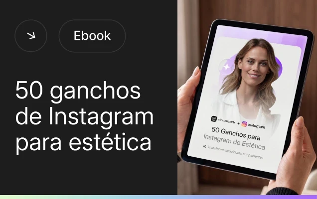 Thumb material - e-book 50 ganchos de Instagram para estética