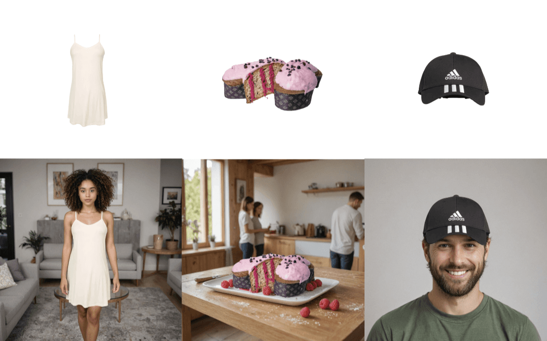 dress, cake and cap lifestyle images