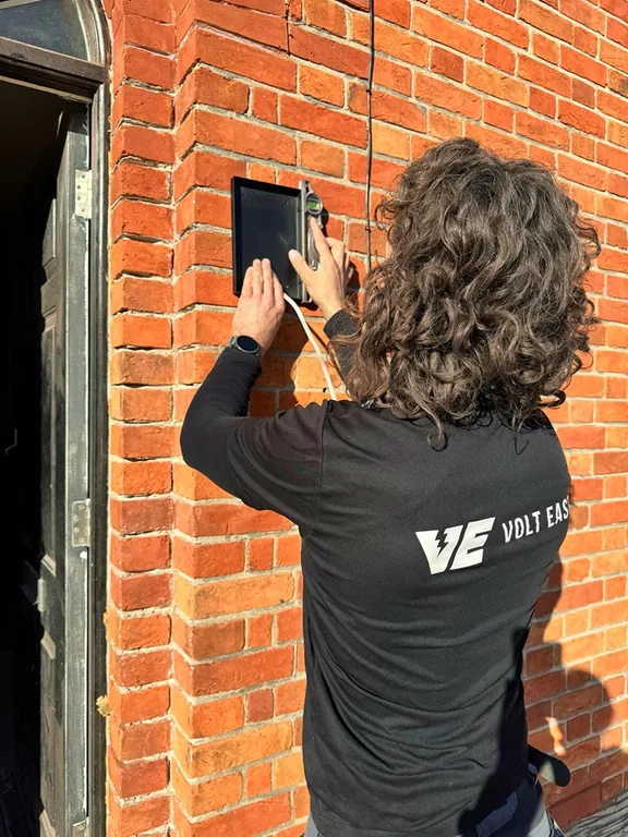 CCTV and security lighting installation by VoltEast in Surrey