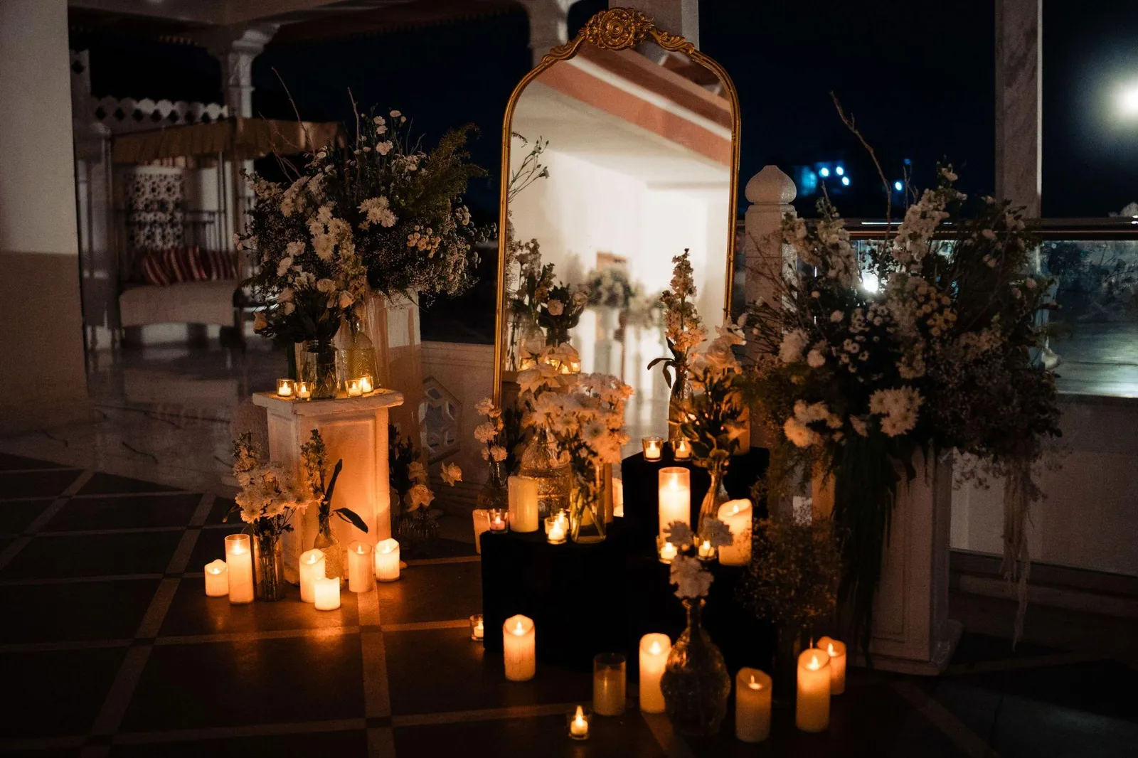 Juvhi and Divij Sangeet in black, silver and gold — Behind The Scene