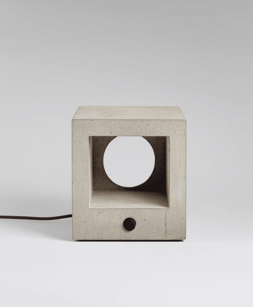wooden speaker with circular opening