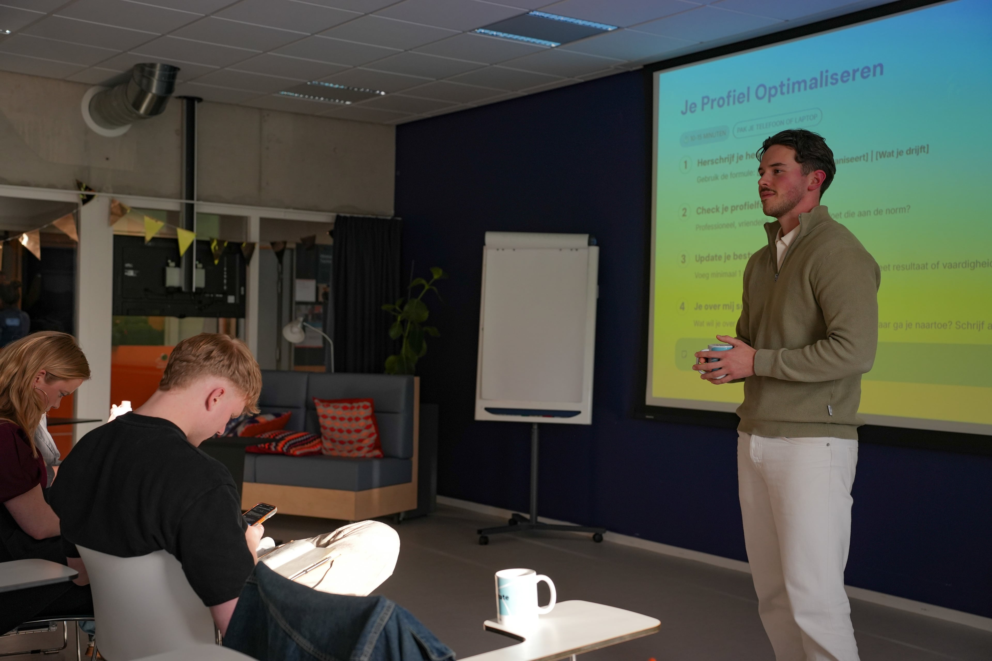 Presentatie tijdens workshop