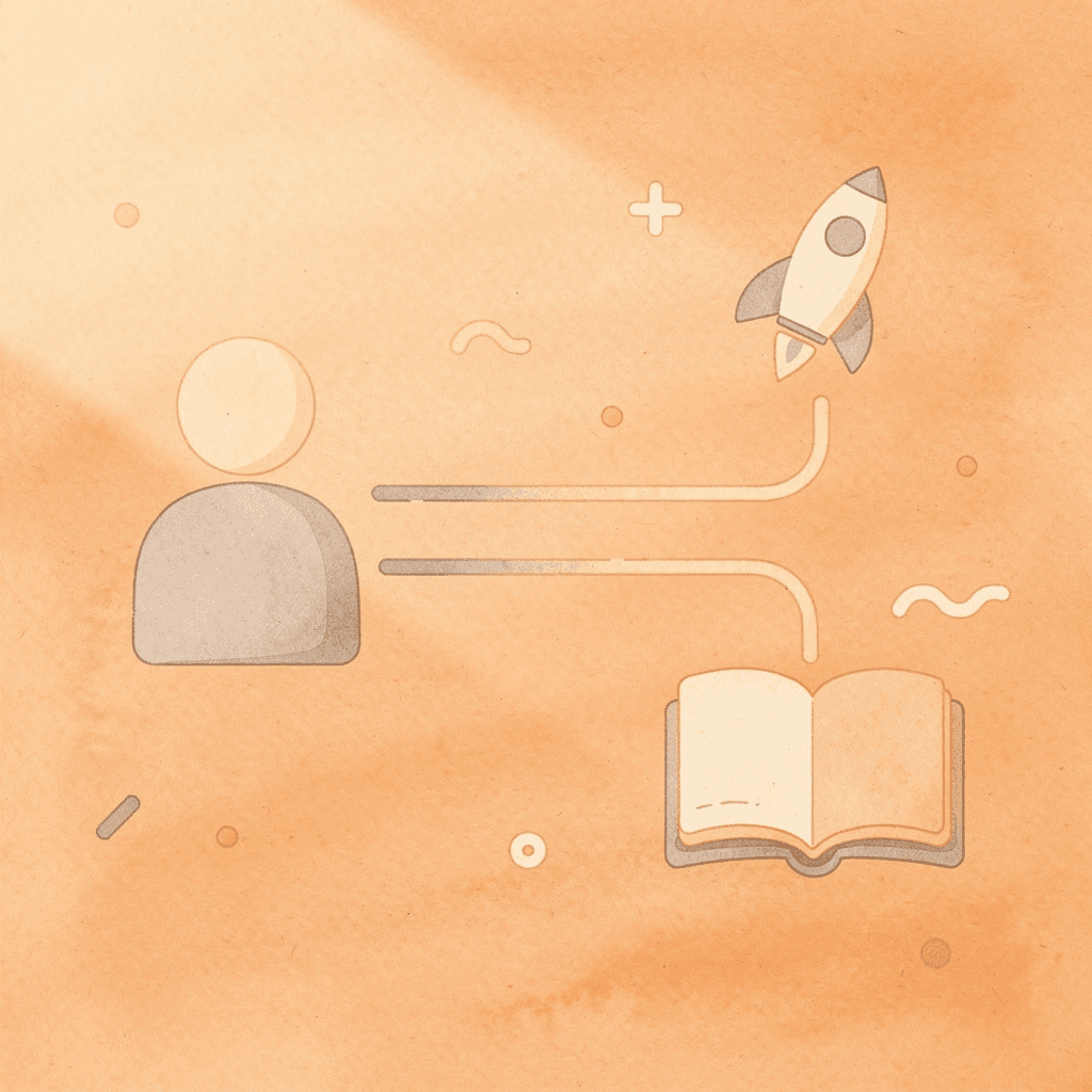 Strategy presentation icon splitting into two outcome paths