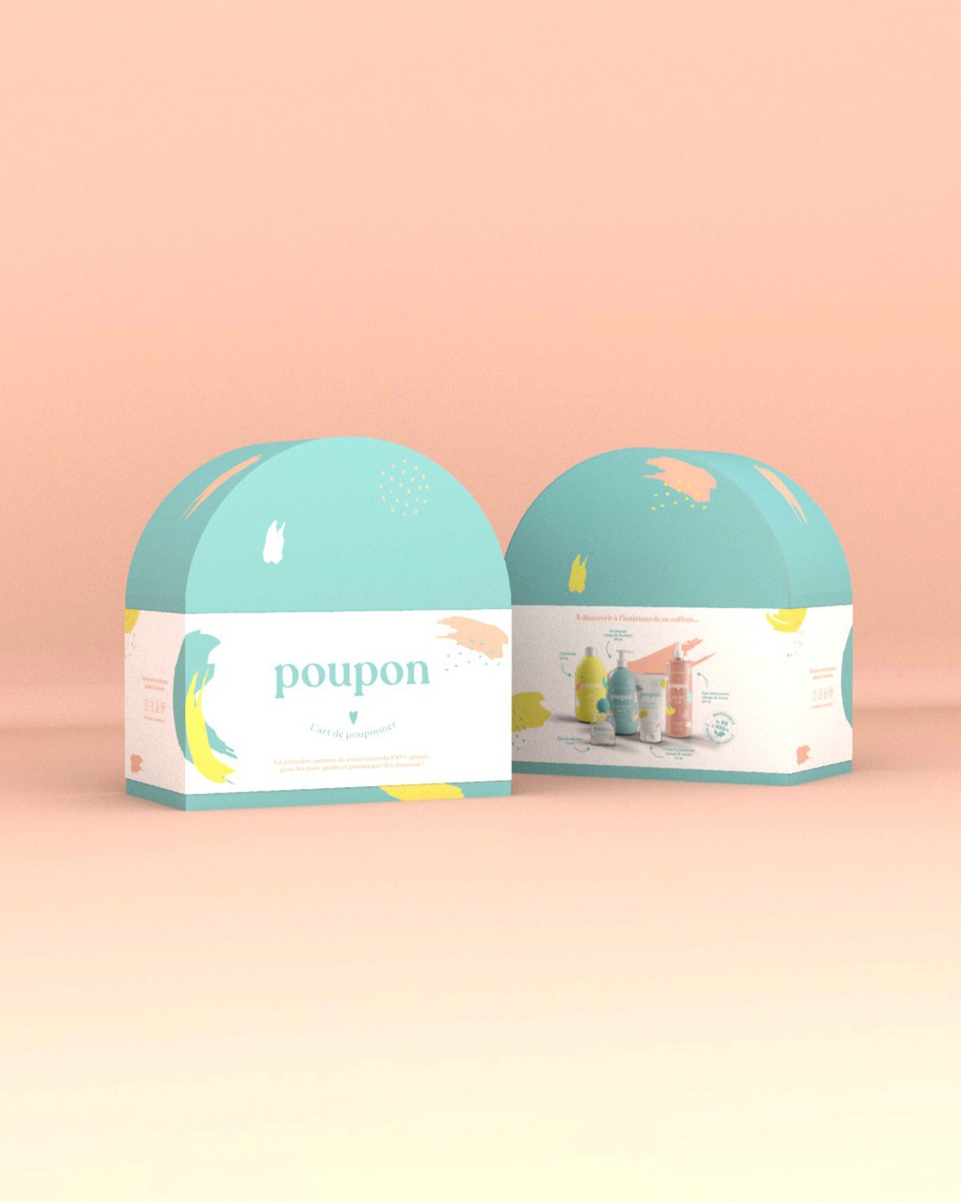 Streetside billboard with flyposters of the Batch.Works brand and illustrations